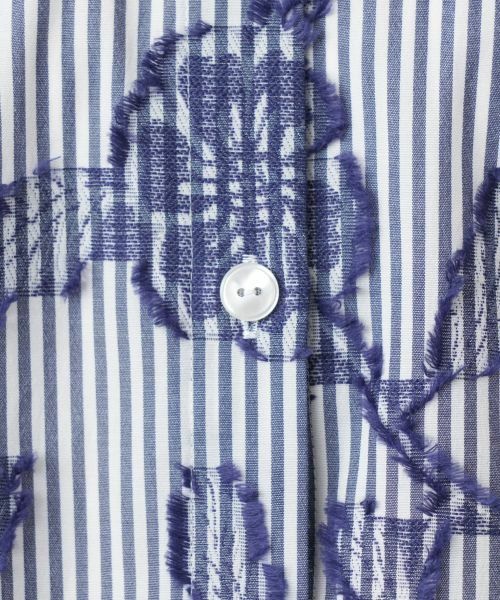 Leilian / レリアン シャツ・ブラウス | ストライプ花柄刺繍ブラウス【Leilian WHITE LABEL】 | 詳細15