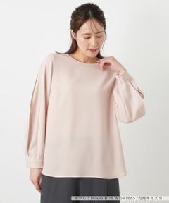 Leilian / レリアン シャツ・ブラウス | 刺繍ラインクルーネックブラウス【Leilian WHITE LABEL】