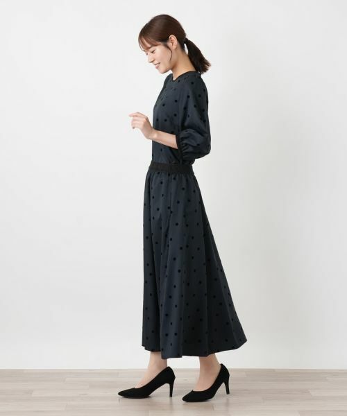 Leilian / レリアン シャツ・ブラウス | ドット柄バルーンスリーブブラウス【Leilian WHITE LABEL】 | 詳細2