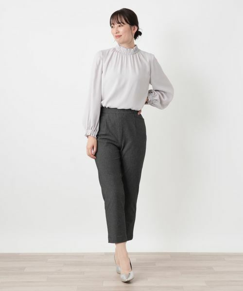Leilian / レリアン その他パンツ | ストレッチクロップドパンツ【Leilian WHITE LABEL】 | 詳細1