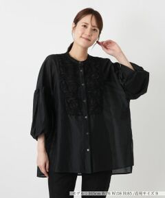 Leilian / レリアン シャツ・ブラウス | バルーンスリーブブラウス【Leilian WHITE LABEL】