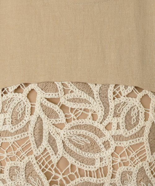 Leilian / レリアン ドレス | レース切替サックワンピース【Leilian WHITE LABEL】 | 詳細19