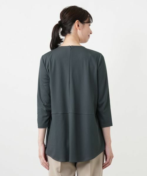 Leilian / レリアン カットソー | 七分袖タックカットソー【Leilian WHITE LABEL】 | 詳細12
