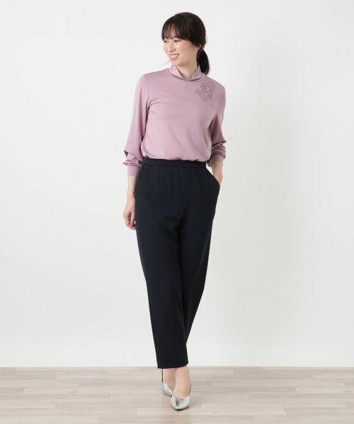 Leilian / レリアン その他パンツ | ストレッチクロップドテーパードパンツ【Leilian WHITE LABEL】 | 詳細1