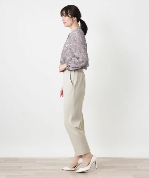 Leilian / レリアン その他パンツ | ストレッチクロップドテーパードパンツ【Leilian WHITE LABEL】 | 詳細5
