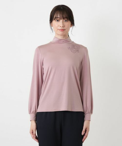 Leilian / レリアン カットソー | 刺繍ハイネックカットソー【Leilian WHITE LABEL】 | 詳細7