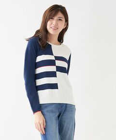 ＊＊Leilian__ / レリアン ニット・セーター | アシメボーダーニット