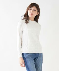 ＊＊Leilian__ / レリアン カットソー | レース切替カットソー