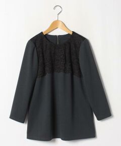 ＊＊Leilian__ / レリアン カットソー | レース重ねカットソー