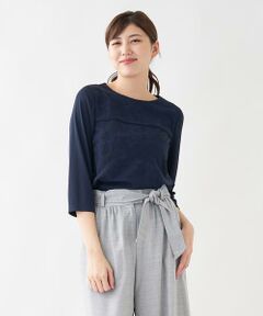 ＊＊Leilian__ / レリアン カットソー | チュニック丈レースカットソー