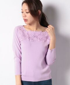 ＊＊Leilian__ / レリアン ニット・セーター | フラワーレースニット