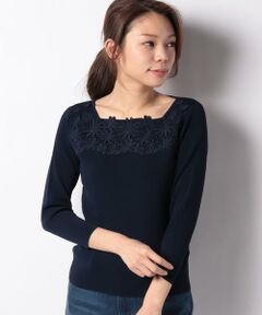 ＊＊Leilian__ / レリアン ニット・セーター | フラワーレースニット