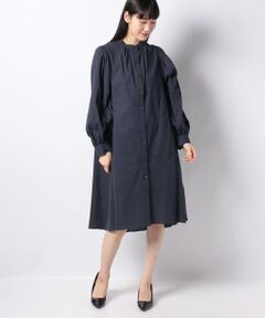 ＊＊Leilian__ / レリアン ミニ丈・ひざ丈ワンピース | 楊柳コットンシャツワンピース