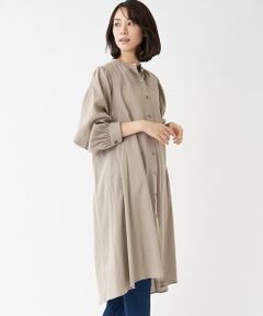 ＊＊Leilian__ / レリアン ミニ丈・ひざ丈ワンピース | 楊柳コットンシャツワンピース