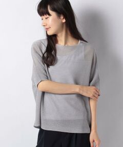 ＊＊Leilian__ / レリアン ニット・セーター | 切り替えシアーセ－タ－