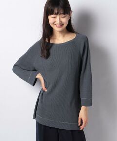 ＊＊Leilian__ / レリアン ニット・セーター | 配色ライン入りセ－タ－