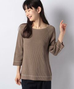 ＊＊Leilian__ / レリアン ニット・セーター | 配色ライン入りセ－タ－