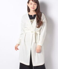 ＊＊Leilian__ / レリアン カーディガン・ボレロ | 異素材切替ロングカ－ディガン