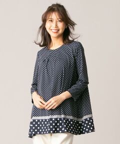 ＊＊Leilian__ / レリアン シャツ・ブラウス | ドット柄チュニックブラウス