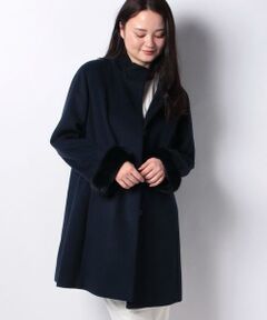 ＊＊Leilian__ / レリアン ステンカラーコート | カシミヤスタンドカラーコート