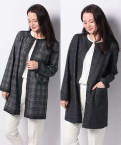 ＊＊Leilian__ / レリアン ノーカラージャケット | リバーシブルノーカラージャケット