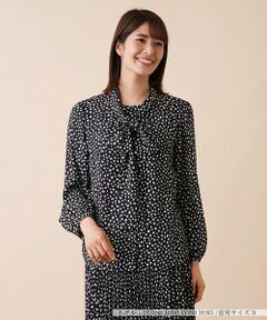 ＊＊Leilian__ / レリアン シャツ・ブラウス | プリントボウタイブラウス