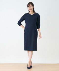 ＊＊Leilian__ / レリアン ミニ丈・ひざ丈ワンピース | Vネックワンピース