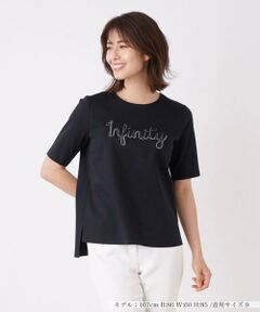 ＊＊Leilian__ / レリアン カットソー | ロゴ刺繍Tシャツ
