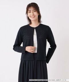 ＊＊Leilian__ / レリアン カーディガン・ボレロ | 透かし編み長袖カ－ディガン