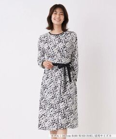 ＊＊Leilian__ / レリアン ミニ丈・ひざ丈ワンピース | 洗えるレオパード柄ワンピース