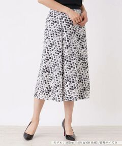 ＊＊Leilian__ / レリアン ミニ・ひざ丈スカート | レオパード柄ミモレスカート