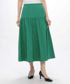 ＊＊Leilian__ / レリアン ミニ・ひざ丈スカート | 洗えるギャザー切り替えロングスカ－ト