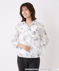 ＊＊Leilian__ / レリアン シャツ・ブラウス | ボタニカル柄ブラウス