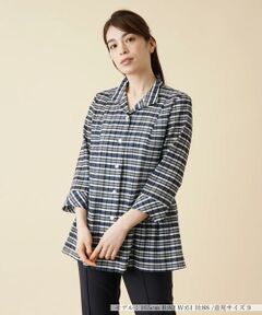 ＊＊Leilian__ / レリアン シャツ・ブラウス | チェックペプラムブラウス