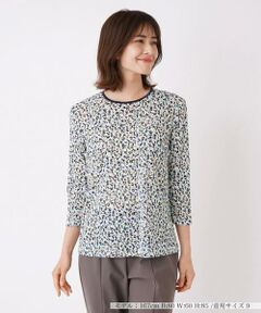 ＊＊Leilian__ / レリアン カットソー | ジオメトリック柄カットソー