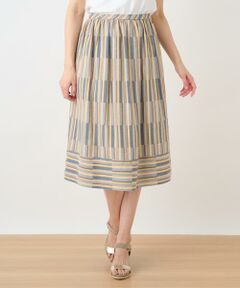 ＊＊Leilian__ / レリアン ミニ・ひざ丈スカート | ジャカードギャザースカート