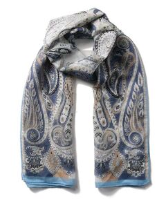 ＊＊Leilian__ / レリアン マフラー・ショール・スヌード・ストール | ペイズリープリントストール