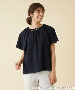 ＊＊Leilian__ / レリアン シャツ・ブラウス | 洗えるビジューブラウス