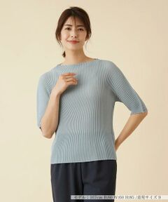 ＊＊Leilian__ / レリアン ニット・セーター | プリーツ五分袖カットソー