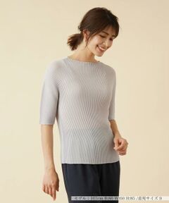 ＊＊Leilian__ / レリアン ニット・セーター | プリーツ五分袖カットソー