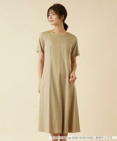 ＊＊Leilian__ / レリアン ミニ丈・ひざ丈ワンピース | スクエアネックロングワンピ－ス