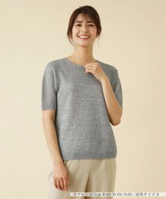 ＊＊Leilian__ / レリアン ニット・セーター | ラメラウンドネックニット