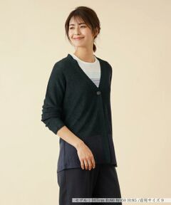 ＊＊Leilian__ / レリアン カーディガン・ボレロ | ラメVネックカ－ディガン