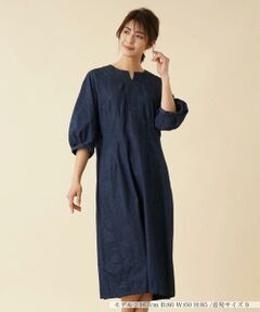 ＊＊Leilian__ / レリアン ミニ丈・ひざ丈ワンピース | 洗えるミモレ丈デニムワンピース