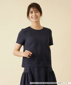 ＊＊Leilian__ / レリアン シャツ・ブラウス | 洗えるフラワー刺繍ブラウス