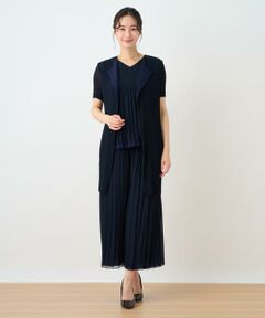 ＊＊Leilian__ / レリアン ベスト | 洗えるリバーシブルプリーツジレ