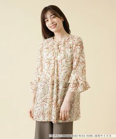 ＊＊Leilian__ / レリアン シャツ・ブラウス | プリントチュニックブラウス