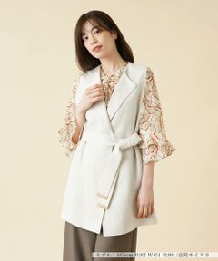 ＊＊Leilian__ / レリアン ベスト | ラペルドロングベスト