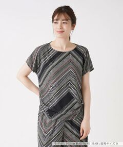 ＊＊Leilian__ / レリアン カットソー | プリント半袖カットソー