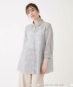 ＊＊Leilian__ / レリアン シャツ・ブラウス | 刺繍ストライプブラウス